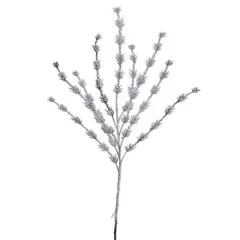 Allstate Flocked Snow Pine Artificial Christmas Spray - 39" - White and Green