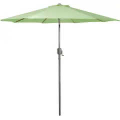 Northlight Outdoor Patio Market Umbrella with Hand Crank and Tilt - 9' - Sage Green