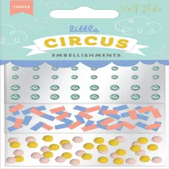Violet Studio Embellishment Assortment 124/Pkg-Little Circus