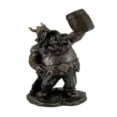 Viking Warrior Toasting the Dead Statue Figurine