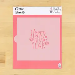 Happy New Year Cookie Stencil