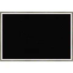 Lucie Wood Framed Corkboard, Black Cork Lucie Silver White
