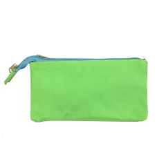 Wrapables Three Layer Multifunctional Pencil Case Cosmetic Bag Green
