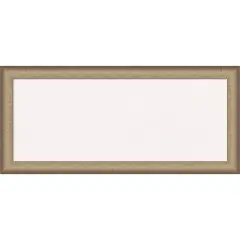 Elegant Brushed Narrow Framed Corkboard, White Cork Bronze