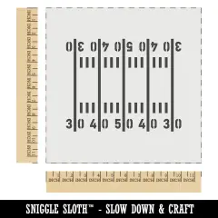 Football Field Yardlines Wall Cookie DIY Craft Reusable Stencil