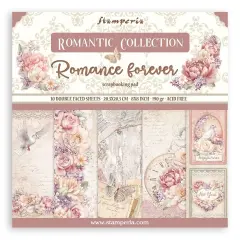 Stamperia Double-Sided Paper Pad 8"X8" 10/Pkg-Romance Forever, 10 Designs/1 Each
