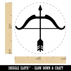 Archery Bow and Arrow Rubber Stamp for Stamping Crafting Planners