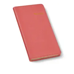 Pocket Notes Leather Journal by Gallery Leather - 6"x3.25" Key West Salmon