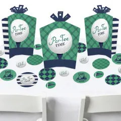 Big Dot of Happiness Par-Tee Time - Golf - Birthday or Retirement Party Decor and Confetti - Terrific Table Centerpiece Kit - Set of 30