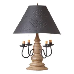 Harrison Lamp in Americana Pearwood with Shade