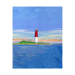 Betsy Drake Barnegat Lighthouse Beach Towel Multicolor