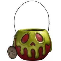 Large Red Apple Green Poison Bucket 9"