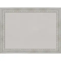 Rustic White Wash Wood Framed Corkboard, Grey Cork