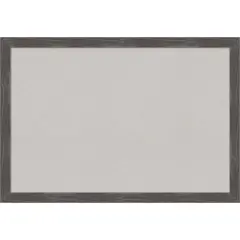 Woodridge Rustic Grey Wood Framed Corkboard, Grey Cork