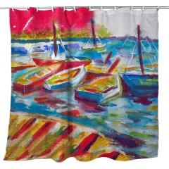 Betsy Drake Betsy's Marina II Shower Curtain