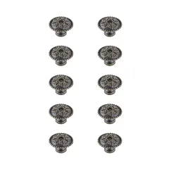 Corio 0.9" Diameter Antique Bronze Mushroom Knob Multipack (Set of 10)