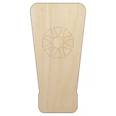 Sunscreen Summer Unfinished Wood Shape Piece Cutout for DIY Craft Projects