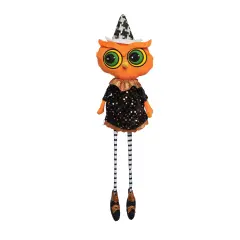 Owl Halloween Dangle Leg Shelf Sitter Figure Decor