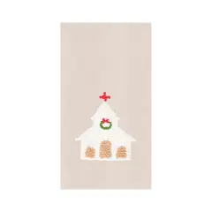 Church French Knot Flour Sack Kitchen Towel