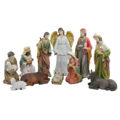 Northlight Christmas Nativity Figurines Set - 19.5&rdquo; - 11-Piece Green