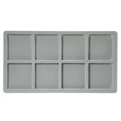 JewelrySupply Flocked Insert Standard Size 2x4 Grey