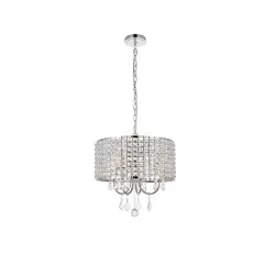 Elise 17 inch pendant in chrome