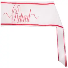 Retired Satin Sash (Pack of 6)