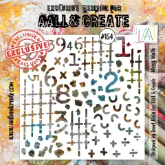 AALL And Create Stencil 6"X6"-Messy Math