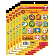 Peanuts&reg; Seasons and Holidays Sticker Book, Pack of 6