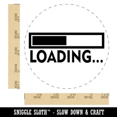 Loading Funny Slow Lazy Rubber Stamp for Stamping Crafting Planners