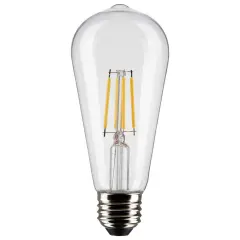 Satco 5w ST19 LED 3000K Medium Base Dimmable - 40w equiv Warm White