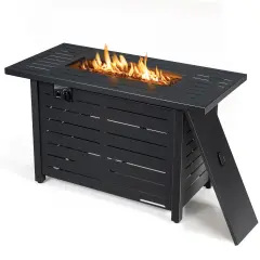 42 Inch 60 000 Btu Rectangular Propane Gas Fire Pit Table