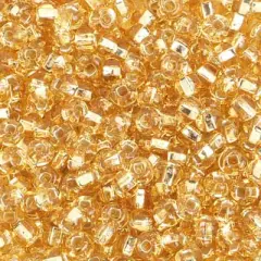 John Bead 6/0 Silver Lined Czech Glass Seed Beads, 500g Gold