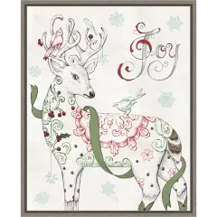 Christmas Season IV by Daphne Brissonnet Canvas Art Framed