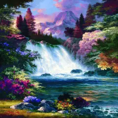 Sunsout Sunrise Falls Spring 300 pc Jigsaw Puzzle 18071