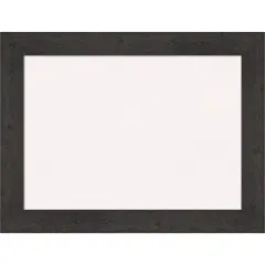 Rustic Plank Framed Corkboard, White Cork Espresso