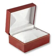JewelrySupply Large Red Watch Box - White Pillow Inside