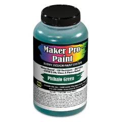 Smooth-On Maker Pro Acrylic-Urethane Paint - Phthalo Green, 16 oz