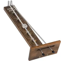 WE Games Shoot The Moon Board Game - Dark Stained Solid Wood - 17.5 in.