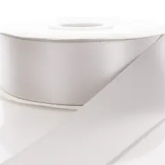 4" Double Faced Satin Ribbon 007 Grey 100yd