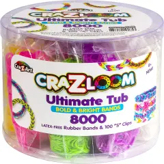 Cra-Z-Art Cra-Z-Loom Ultimate Tub Fulla Bands-8000 Pieces