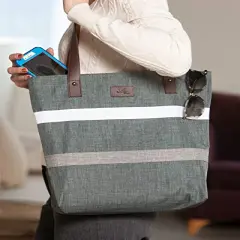 Women's Shoulder Tote Bag - Top Handle Satchel Handbag for Work, College, Travel, Business, and Casual Shopping (Upgraded)