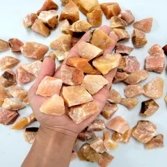 Red Aventurine Crystals Rough Gems & Stones Bulk from India