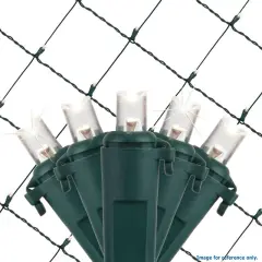 4x6 Ft. 5mm LED Net Lights - 100 Twinkle Cool White Lamps on Green Wire