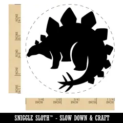 Stegosaurus the Spikey Dinosaur Rubber Stamp for Stamping Crafting Planners