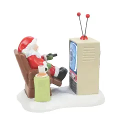 Department 56 Department 56 Lighted Santa At The Man Cave Christmas Figurine #6011405 Multi