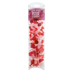 John Bead Czech Glass Bead Mix - Berry Smooth, 100 g