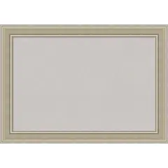 Mezzo Silver Wood Framed Corkboard, Grey Cork