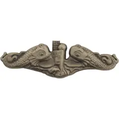 U.S. Navy Submarine Warfare Officer Pin 2 7/8"