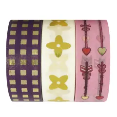 Wrapables Washi Masking Tape (Set of 3) Foolish Love